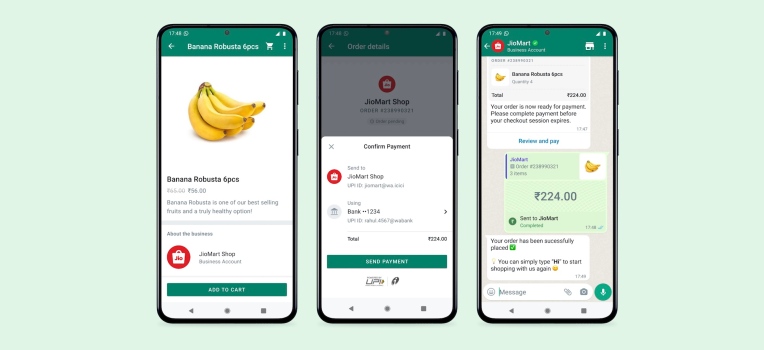 Meta partnership allows Indian WhatsApp users to browse and buy groceries via JioMart – TechCrunch