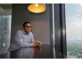 Vijay Shekhar Sharma, founder and chairman of One97 Communications Ltd., operator of PayTM, at PayTM office, in Noida, India, on Friday, July 22, 2022. Sharma promises $1 billion in revenue on path to profit, and to expand in lending to pursue growth.