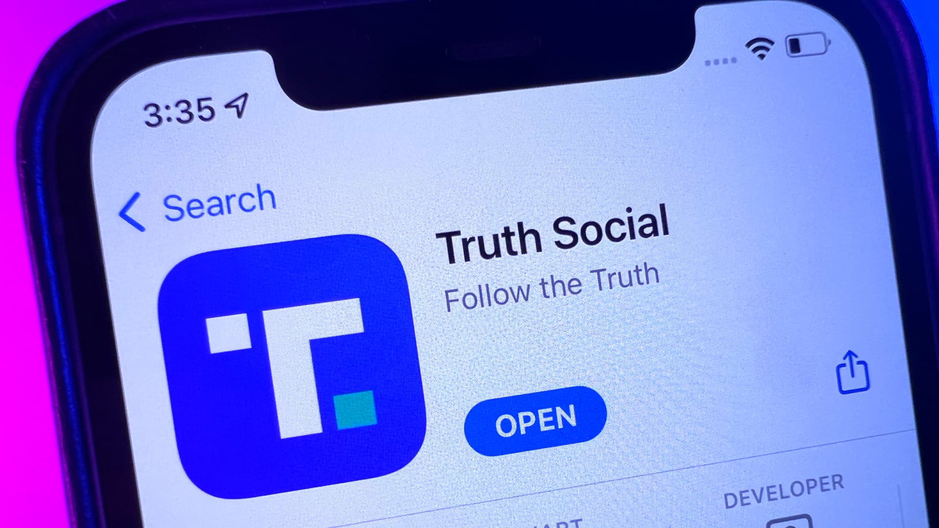 Trump's Truth Social barred from Google Play store over content moderation concerns