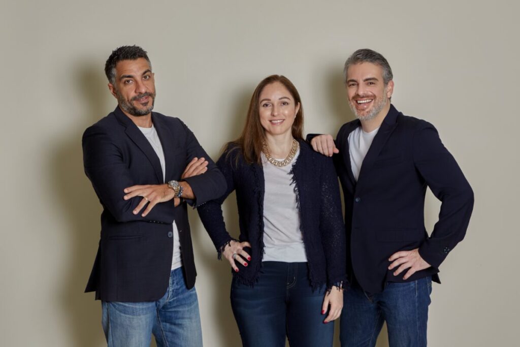 f Verity’s co-founders, Kamal Al-Samarrai, Dina Shoman, and Omar Al Sharif (