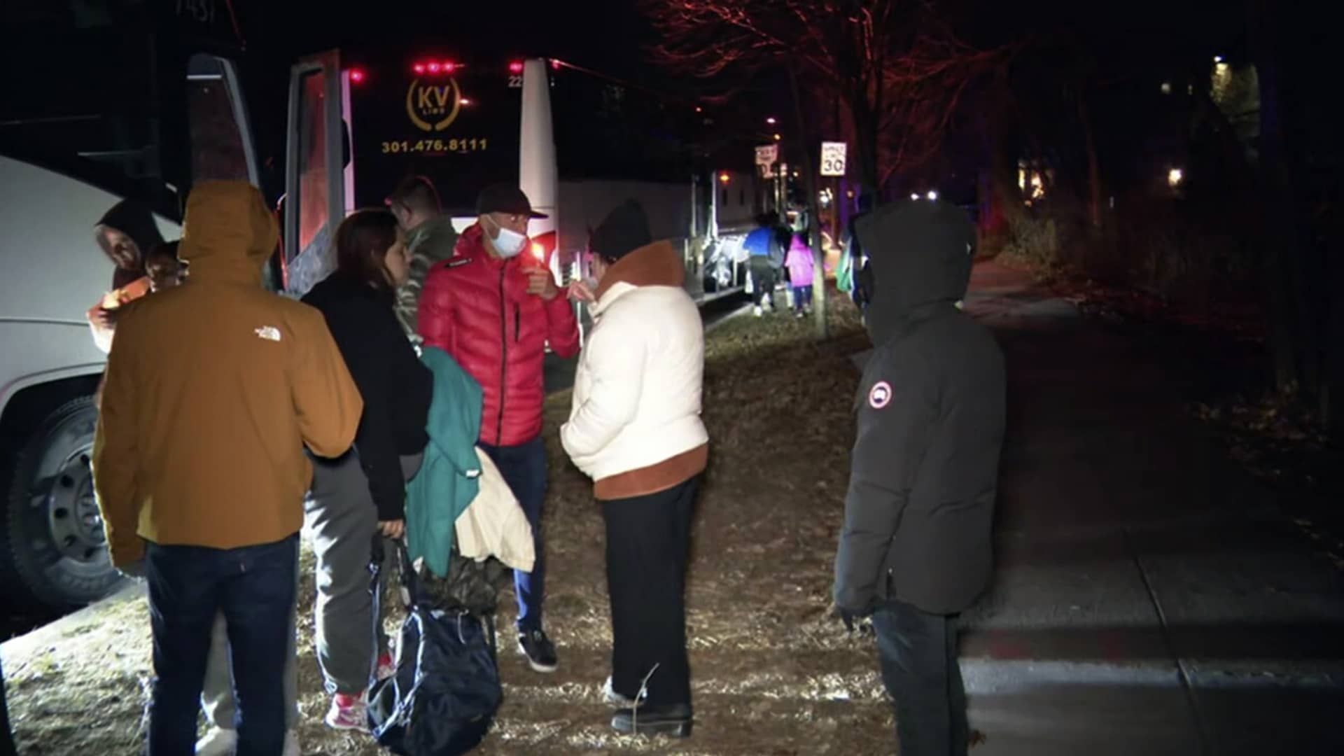 Migrants dropped near home of Vice President Kamala Harris on frigid Christmas Eve