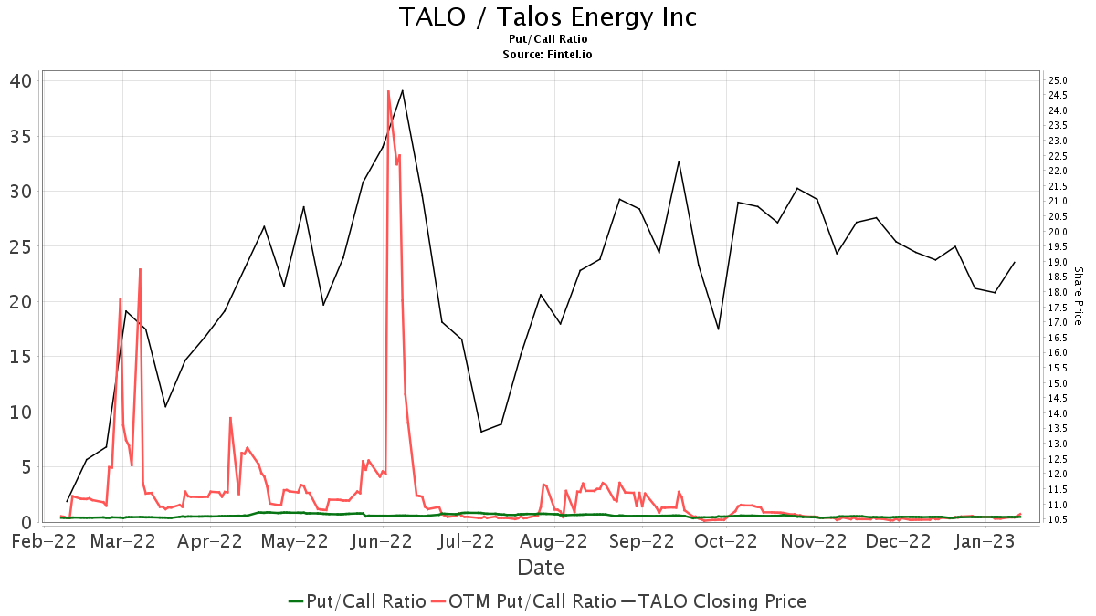 TALO / Talos Energy Inc Put/Call Ratios