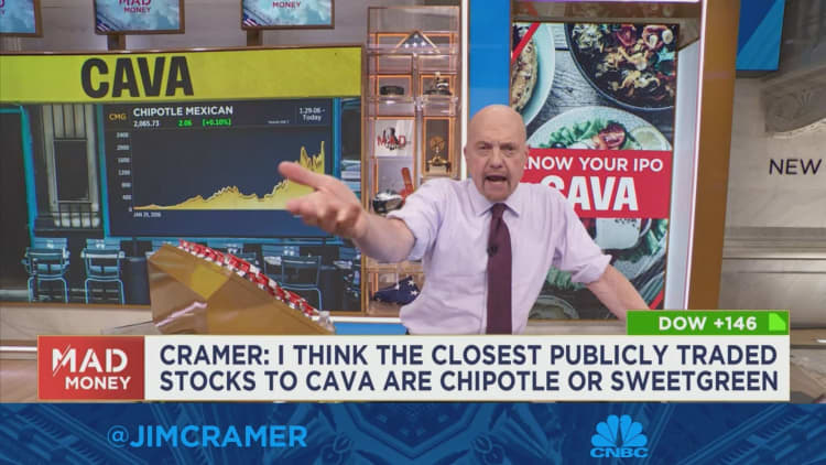 I expect Cava to be underpriced at IPO, says Jim Cramer