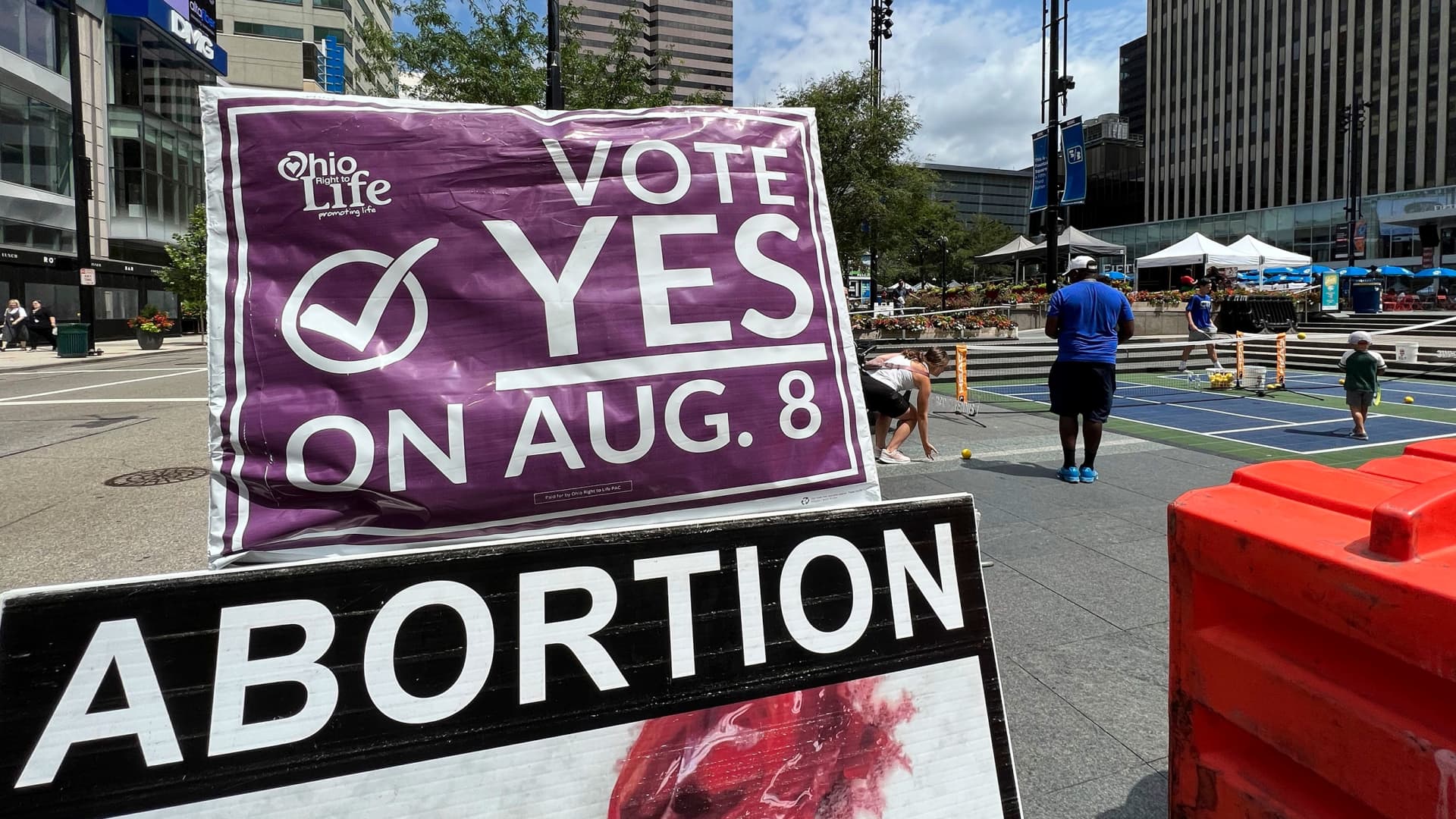 Ohio voters flock to the polls with abortion rights at stake