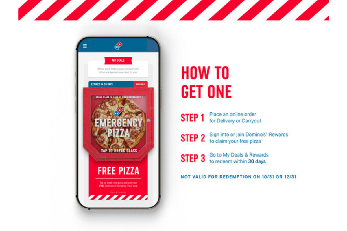 Domino's Gives Away Free 'Emergency' Pizzas: Here's How To Claim Yours - Domino's Pizza (NYSE:DPZ)