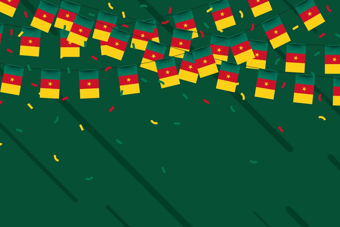 Cameroon flag winner bunting