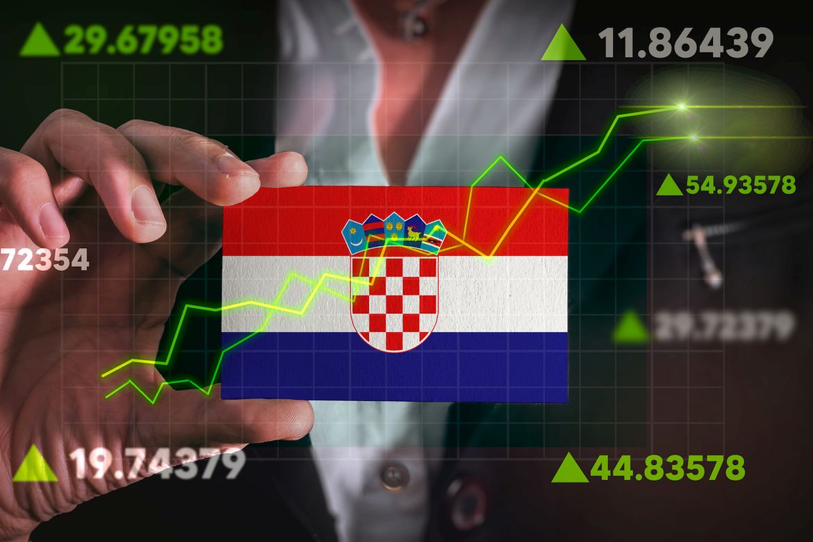 Croatia flag graph