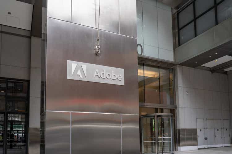 Adobe office building in New York City, USA.