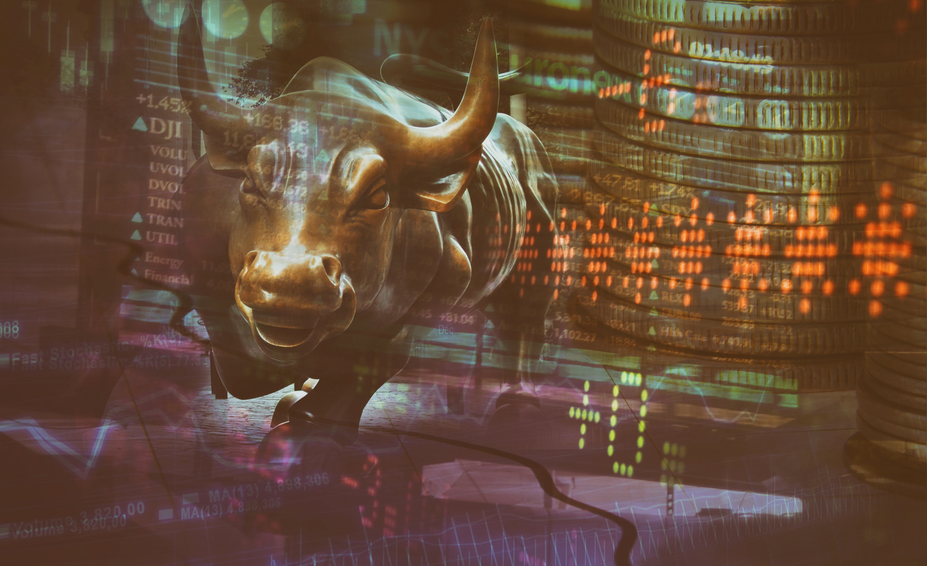 Bullish trader, betting on upside, bullish stock outlook, record highs