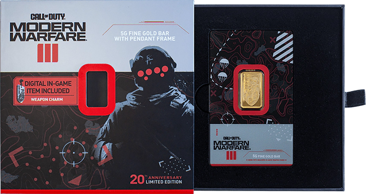 Own an actual Call of Duty gold bar to celebrate its 20th anniversary, but you'll need to be quick